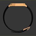 Elegant Luxury Watch With Rose Gold Case Black Strap And Blue Dial Design
