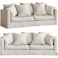 Sofa double sofa sofa leisure sofa 3d model