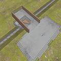 Modern viewing platform, landscape platform, landscape structure 3d model