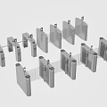 Modern gate induction door automatic door security door 3d model