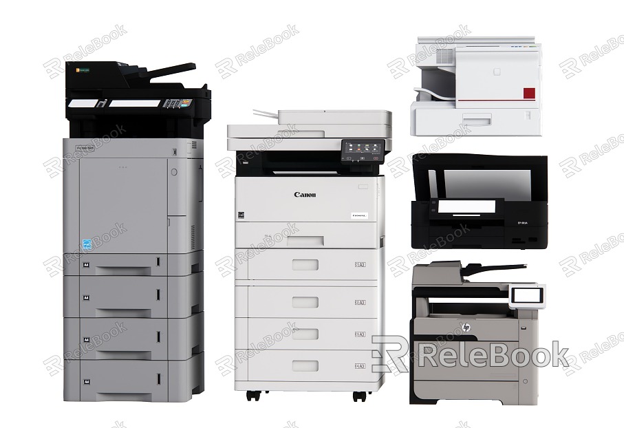 Modern Printer Copier Office Supplies model