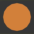 Vibrant Orange Round Wooden Table With Pedestal Base Design For Home Interior Decor