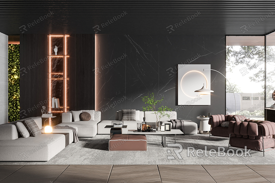 modern living room model