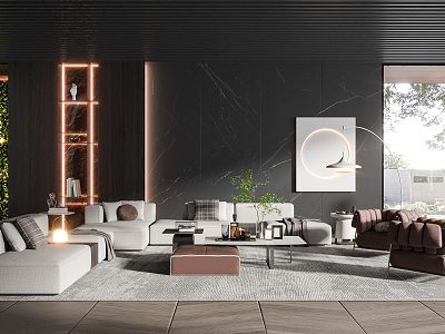 modern living room model