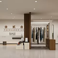 Elegant Minimalist Clothing Store Exterior With Fashion Window Display Mannequins And Clear Glass Doors