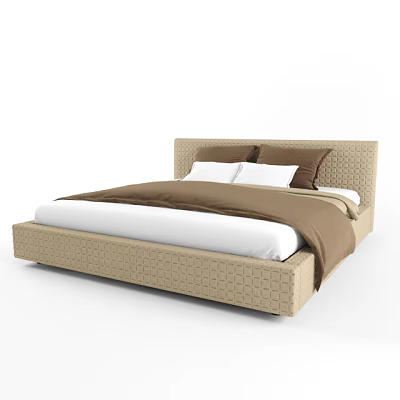 Double bed 3d model