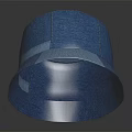Blue Denim Flat Top Bucket Hat Stylish Casual Everyday Fashion Wear