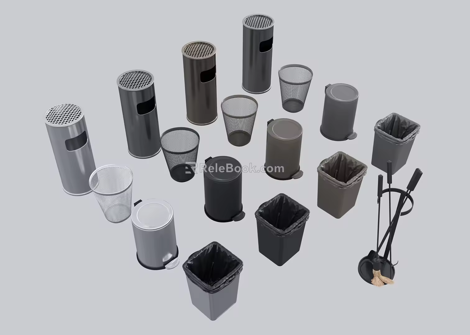 trash can 3d model