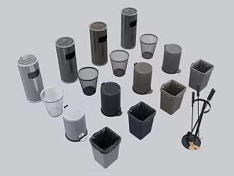trash can 3d model