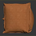 Modern Orange Fabric Multi seat Sofa with Gray Cushions and Cozy Design