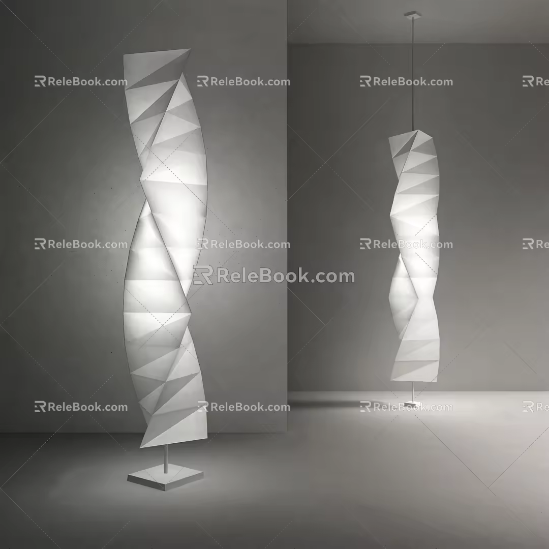 Modern floor lamp 3d model