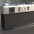 Vintage Yashica Digital Camera With Silver Body And Xenar Lens Design