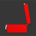 Open White And Red Storage Boxes With Handles As Practical Daily Household Items