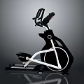 Modern Black And White Elliptical Trainer Home Fitness Equipment For Workout