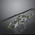 Aerospace Themed Camouflage Helicopter Model With Detailed Design And Scale Replica