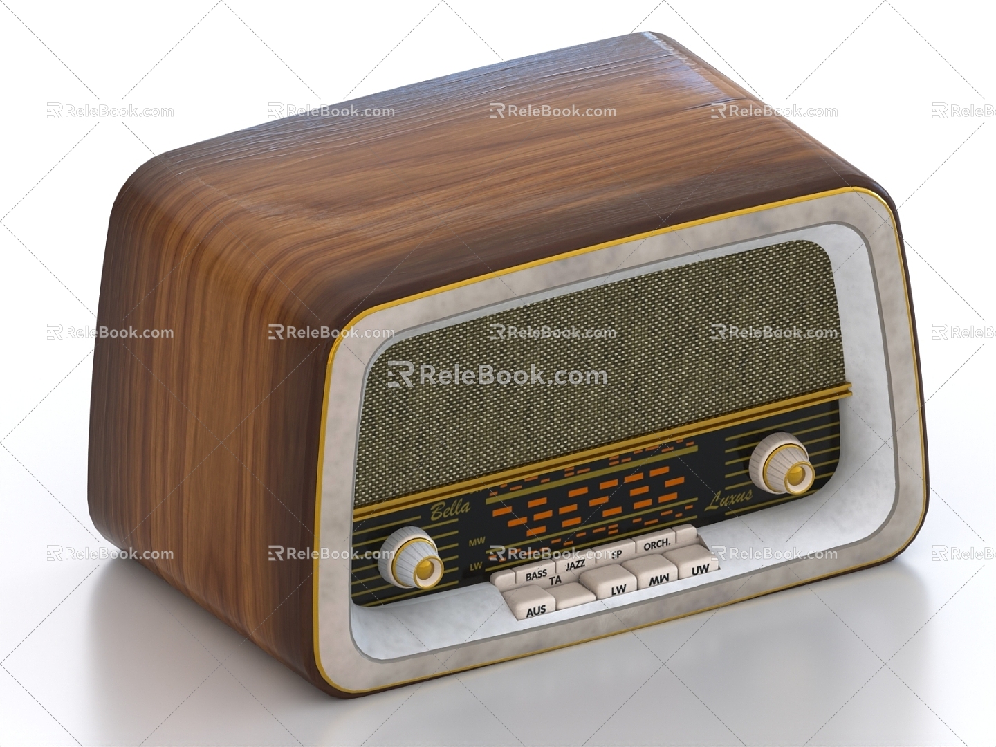 Retro Radio Old Radio Retro Recorder 3d model