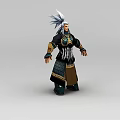 Genesis West Anime Game Character Man 3d model