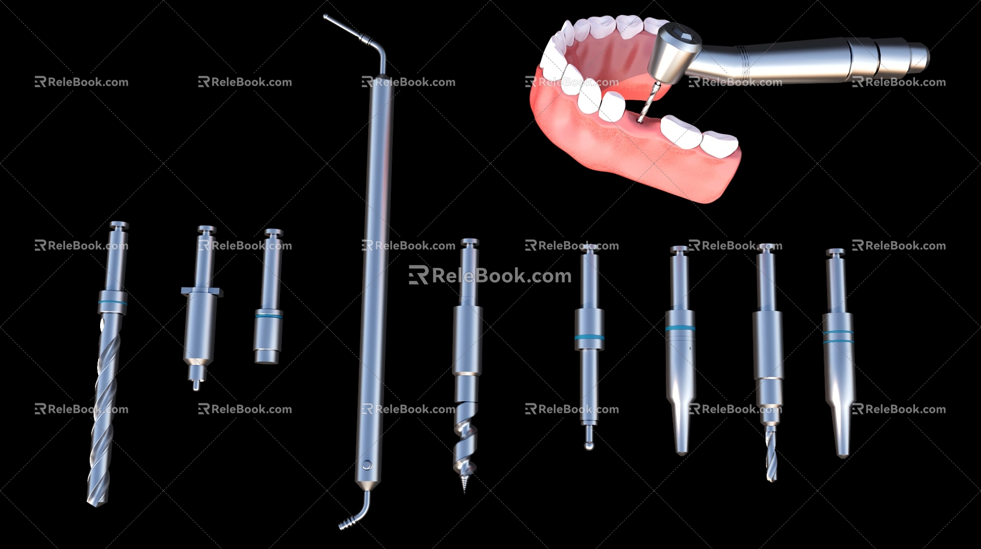 Dental Tools Dental Treatment 3d model