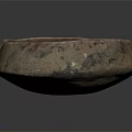 Ancient Ceramic Vessel With Textured Surface And Cracked Bowl Design Isolated On Dark Background