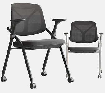 Modern office folding chair 3d model