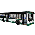 Modern Bus High Precision 3d model