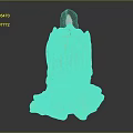 Unique Artistic Sculptural Carving Candle Burning with Flame Irregular Melted Dripping Shape