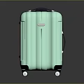 Light Green Modern Design Hard Shell Suitcase With Rolling Wheels For Travel