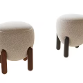 Shoe Changing Stool Dressing Table Stool Sofa Stool 3d model