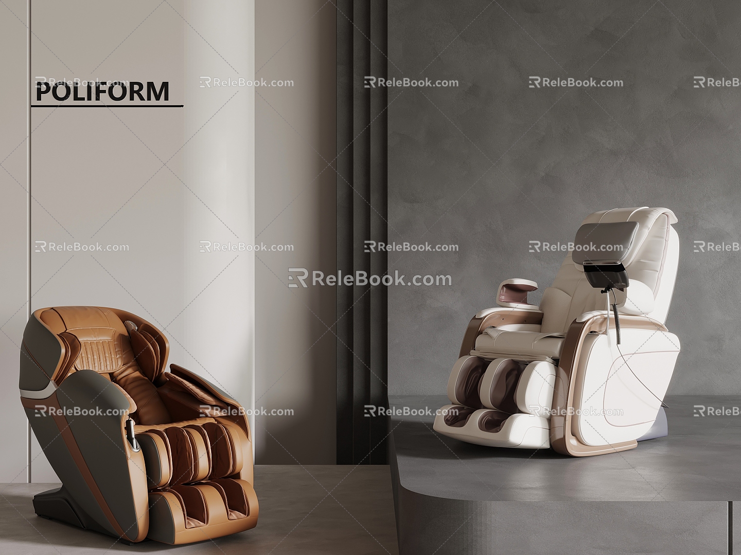 massage chair 3d model