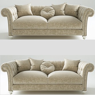 Jane European Double Sofa Pillow 3d model