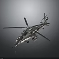 Modern Silver Gray Helicopter with Multiple Rotors and Sleek Fuselage on Dark Background with Reflection 3d model