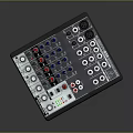 Modern Synthesizer Portable Synthesizer Mixer Reverberator 3d model