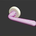 Sleek Polished Stainless Steel Door Handle With Modern Reflective Surface Design