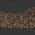 Intricate Wavy Structure Composed of Various Small Metal Parts and Components