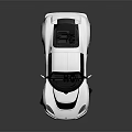 Lotus White Sports Car With Black Roof Stripe And Sleek Aerodynamic Body