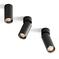 Sleek Modern Black Track Downlights And Spotlights For Home Interior Lighting Design