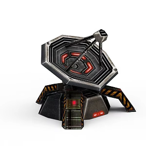 Game Turret 3d model