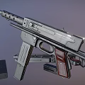MAT49 submachine gun 3d model