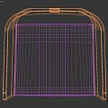 Wooden Container With Groove And Circular Hole Smooth Surface Natural Wood Grain