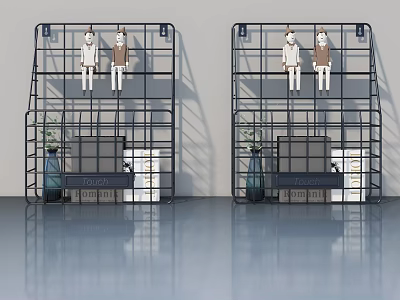 Modern Interior Swing Door Design with Wooden Frame and Glass Panel for Home 3d model