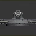 Large Industrial Mechanical Structure With Circular Toothed Gear Base And Metal Barrel