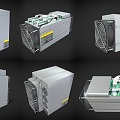 Modern Ant Mining Machine Exhaust Fan Computer Fan Mining Machine Cryptocurrency Mining Machine 3d model