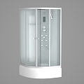 Modern Sauna Room Shower Room 3d model