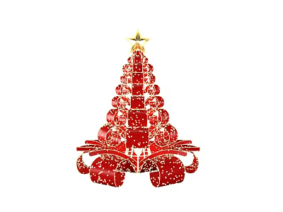 Christmas tree photo Christmas clock Christmas tree device Christmas beautiful Chen Christmas tree display 3d model