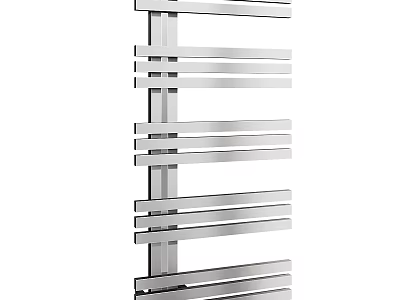 Stainless Steel Bathroom Towel Rack With Multiple Sleek Bars For Daily Wash Use 3d model