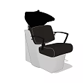 Modern Black and White Massage Chair With Ergonomic Backrest and Armrest Design