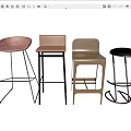 Modern Bar Stools With Various Designs Different Colors And Metal Frames