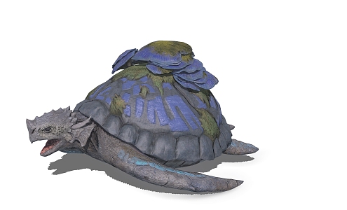 turtle snapping turtle 3d model