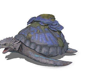 turtle snapping turtle 3d model