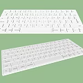 Two White Computer Keyboards Featuring Standard Key Layout And Smooth Surface